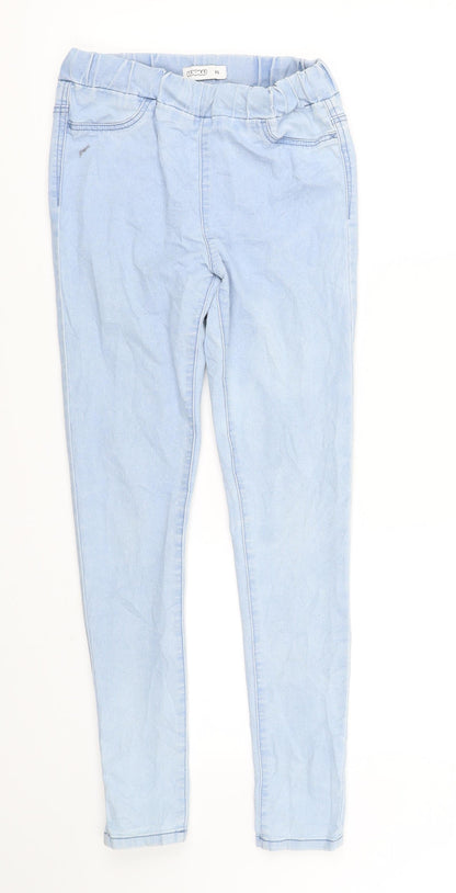 Womens UK Size XS WOW Regular Fit Skinny Blue Jeans