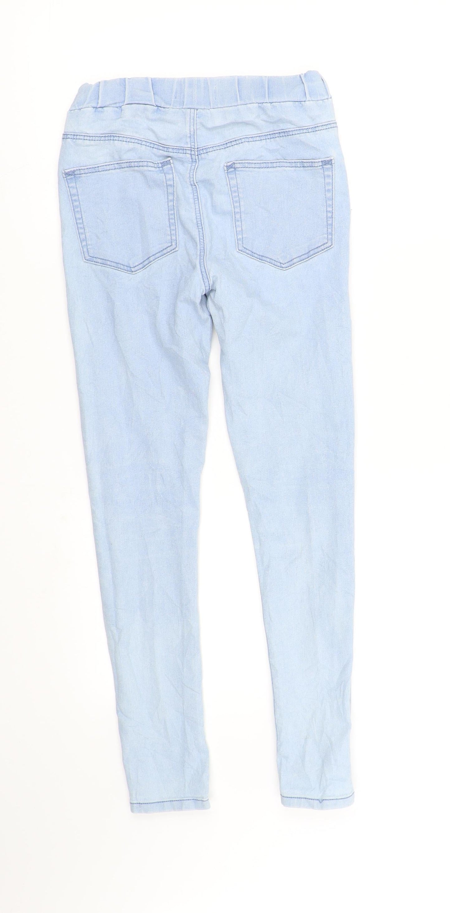 Womens UK Size XS WOW Regular Fit Skinny Blue Jeans