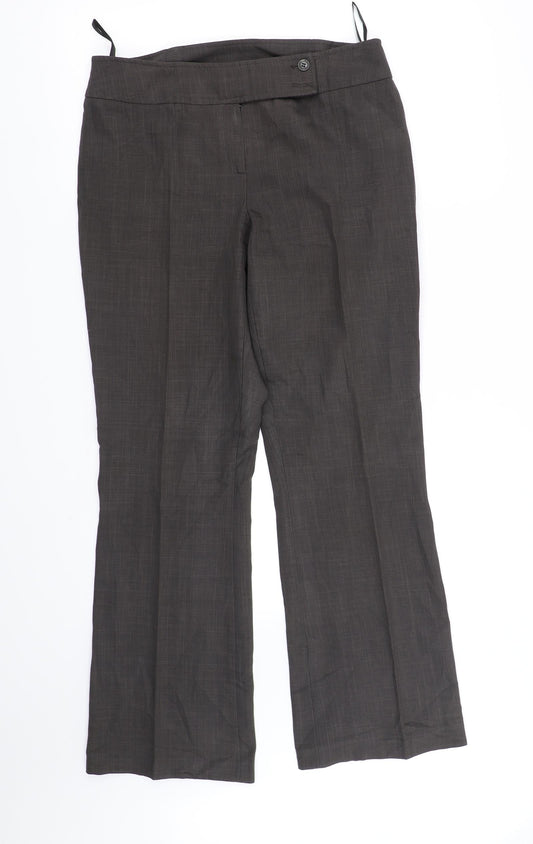 Womens UK Size 12 Dorothy Perkins Regular Fit  Grey Trousers