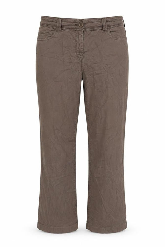 Womens UK Size 35 in George Regular Fit  Brown Trousers