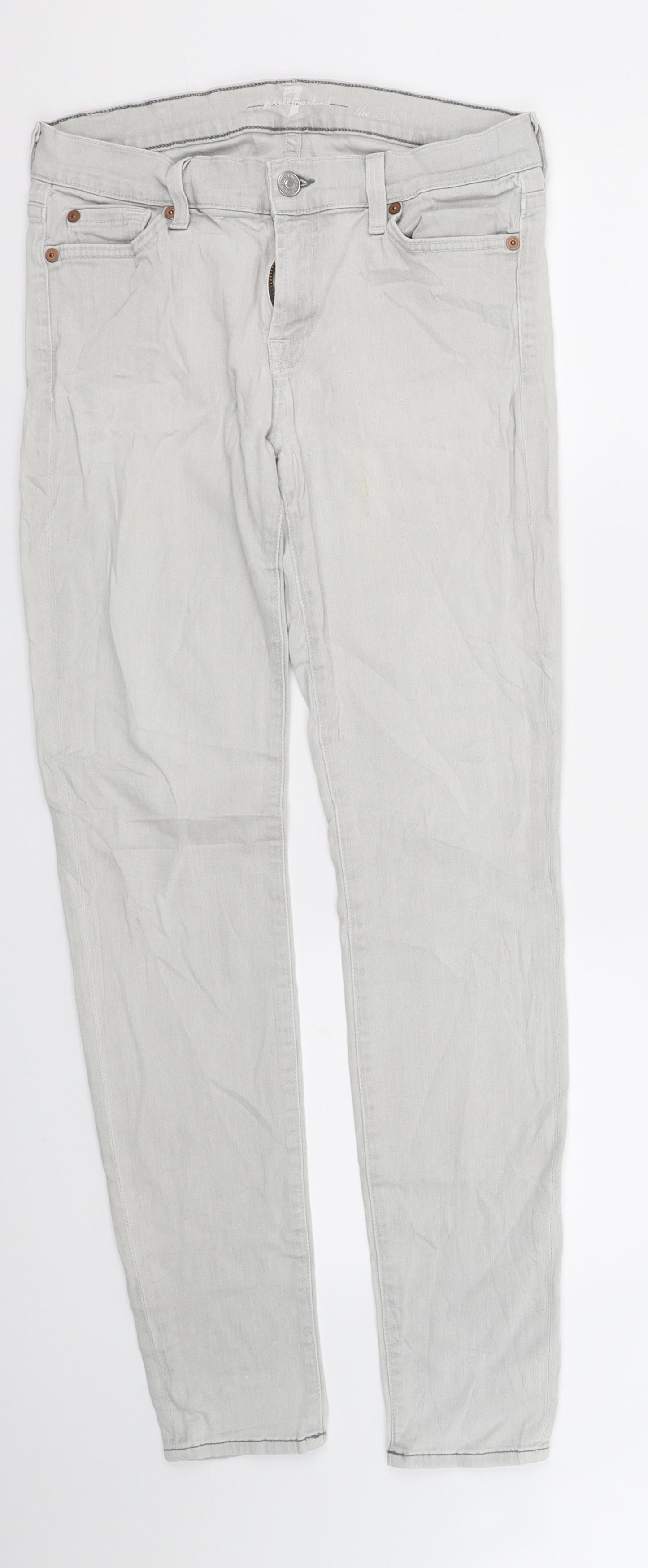 7 For All Mankind Womens White   Straight Jeans Size 28 in L31 in