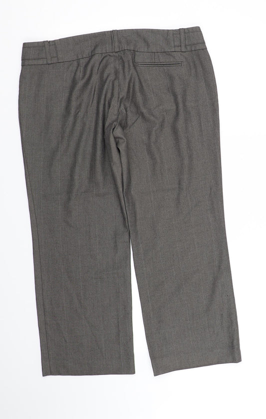 River island  Womens Grey   Trousers  Size 14 L27 in