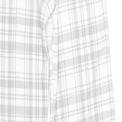 Boohoo Womens White Check  Trousers  Size 8 L32 in