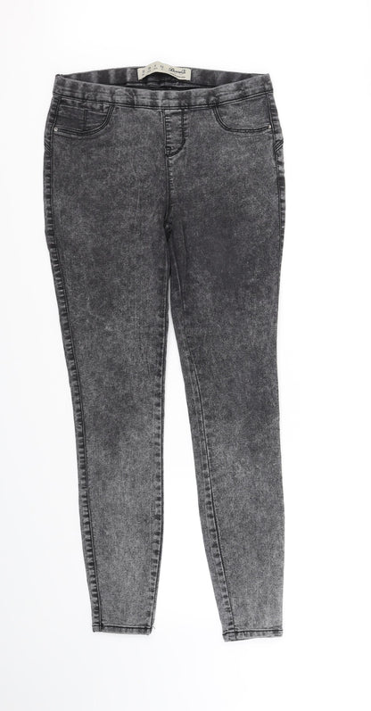 Womens UK Size 10 deniem & co Regular Fit Straight Grey Jeans