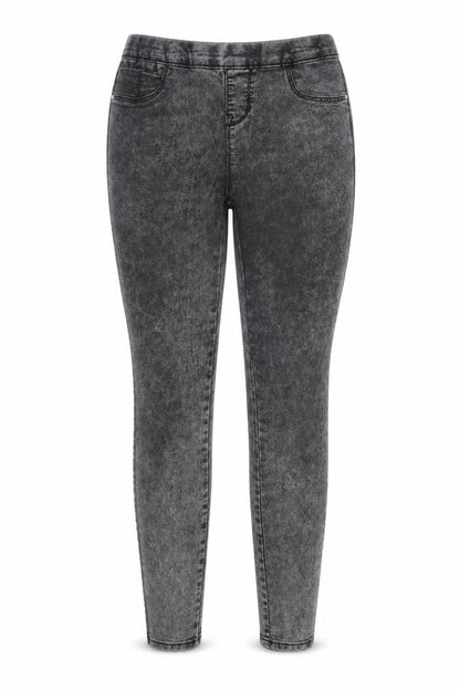 Denim & Co. Womens Grey   Straight Jeans Size 10 L32 in
