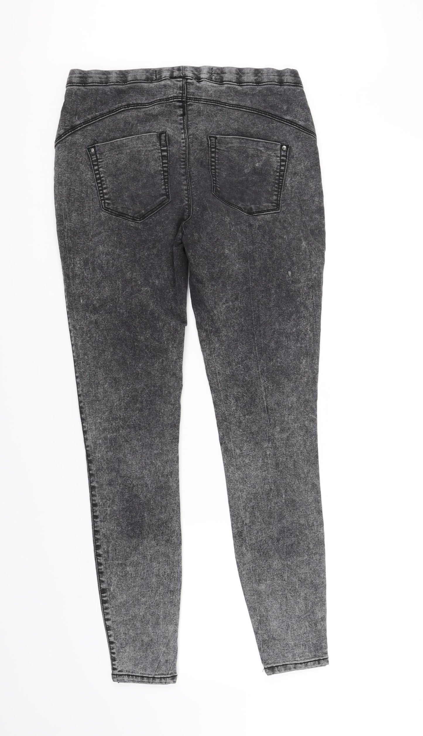 Womens UK Size 10 deniem & co Regular Fit Straight Grey Jeans