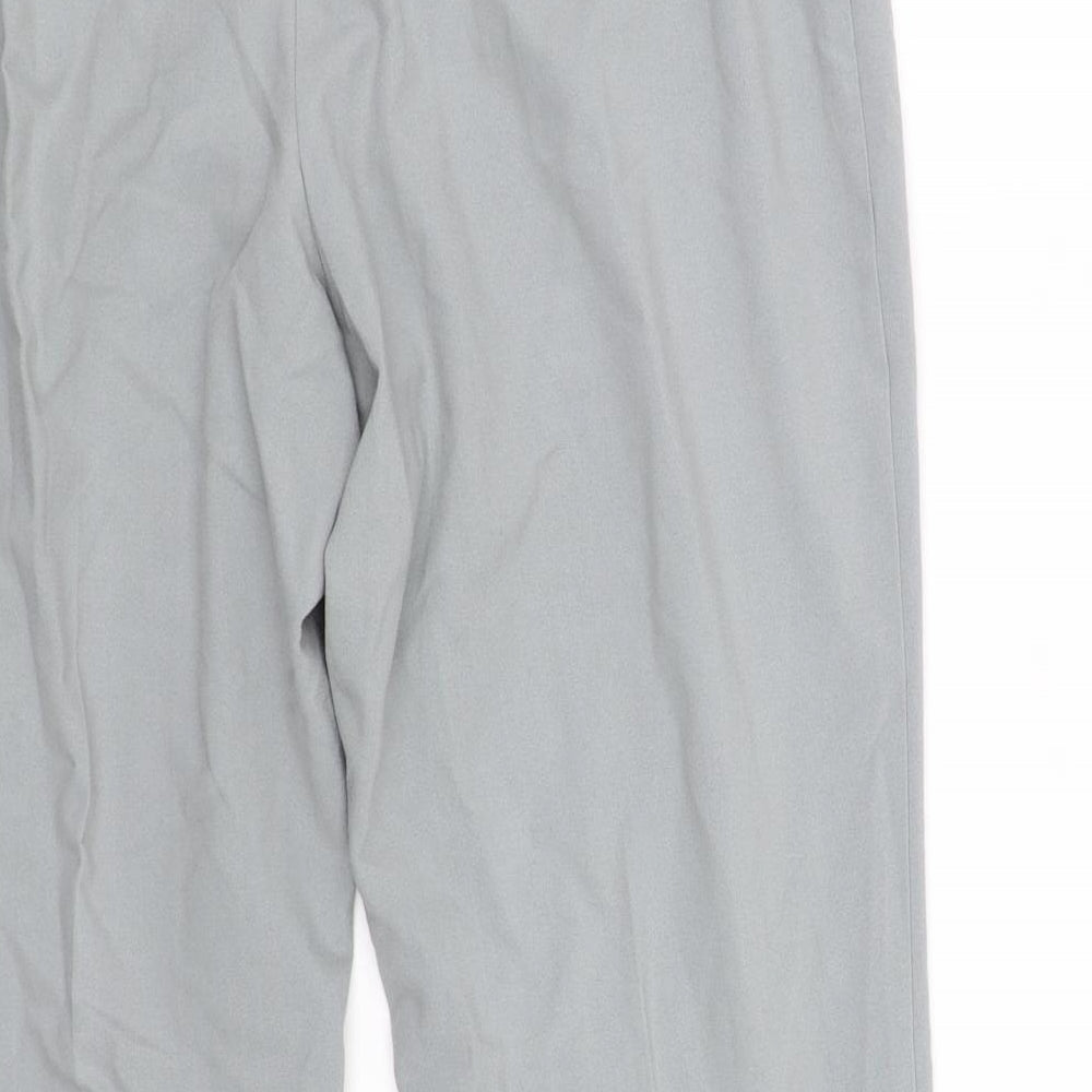 M&S Collection Womens Beige Houndstooth  Trousers  Size 14 L30 in