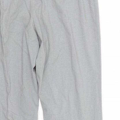 M&S Collection Womens Beige Houndstooth  Trousers  Size 14 L30 in