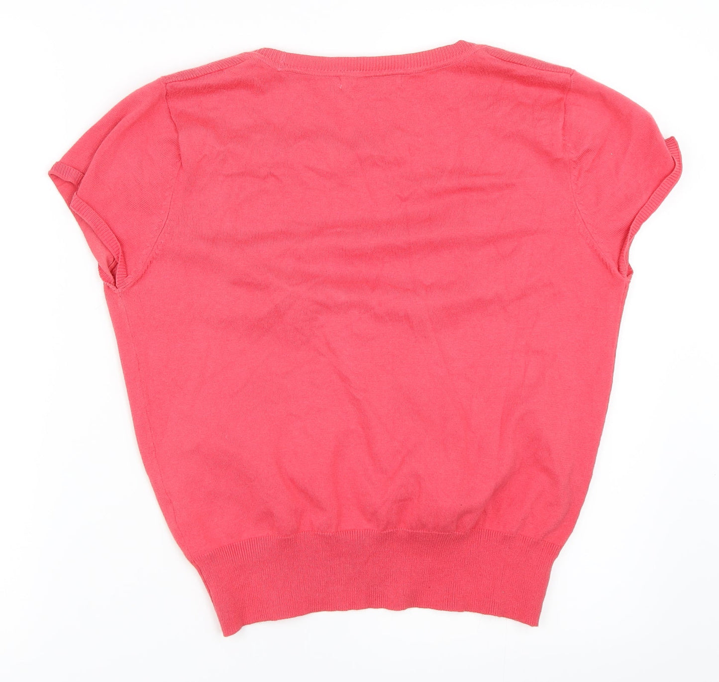 M&Co Womens Pink   Cardigan Jumper Size M