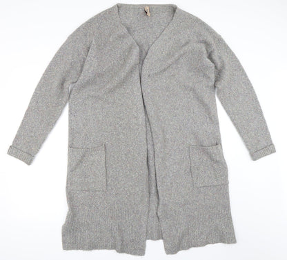 Multiblu Womens Grey   Cardigan Jumper Size L