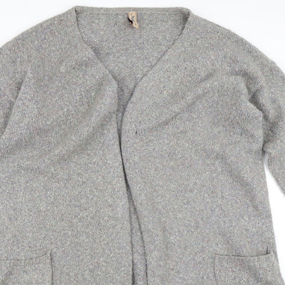 Multiblu Womens Grey   Cardigan Jumper Size L