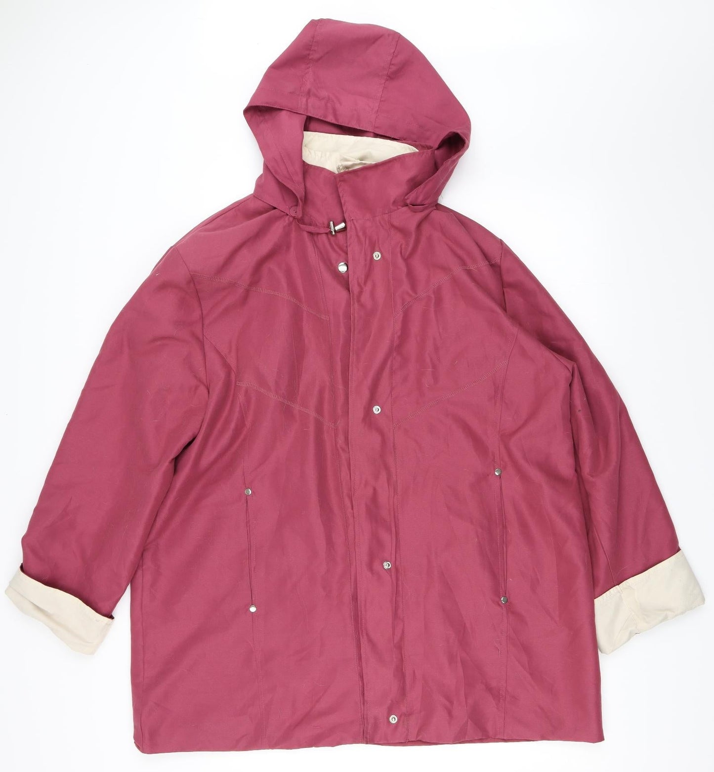 Womens UK Size 16 Gabriella Vicenga Pink Overcoat
