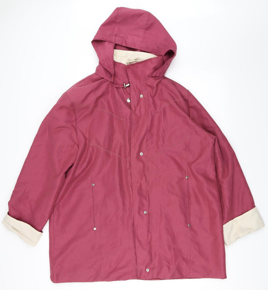 Womens UK Size 16 Gabriella Vicenga Pink Overcoat
