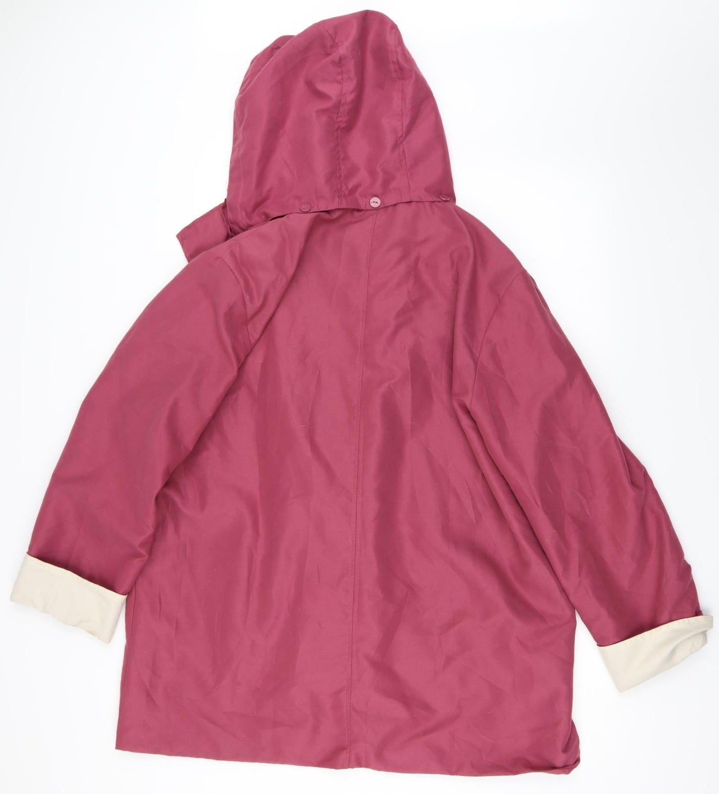 Womens UK Size 16 Gabriella Vicenga Pink Overcoat