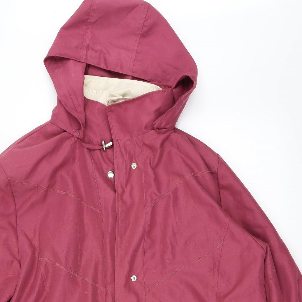 Womens UK Size 16 Gabriella Vicenga Pink Overcoat