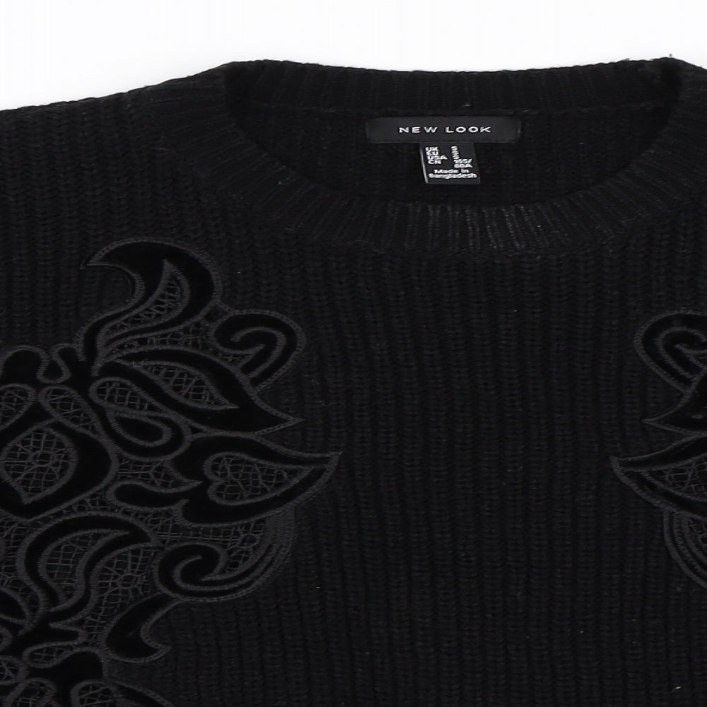 New Look Womens Black   Pullover Jumper Size S