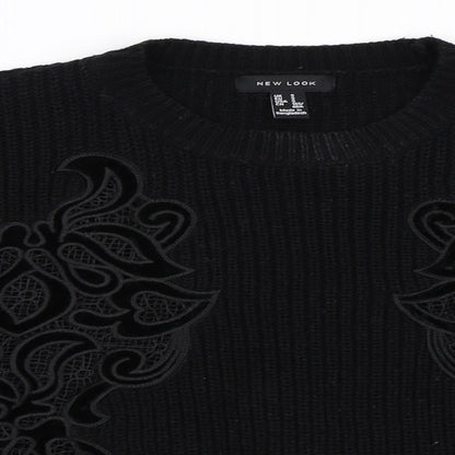 New Look Womens Black   Pullover Jumper Size S