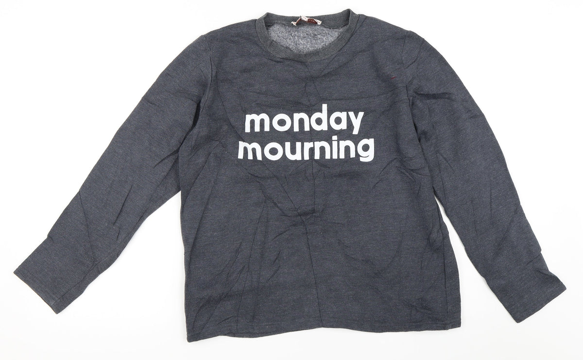 My Nelly Womens Blue   Pullover Sweatshirt Size S