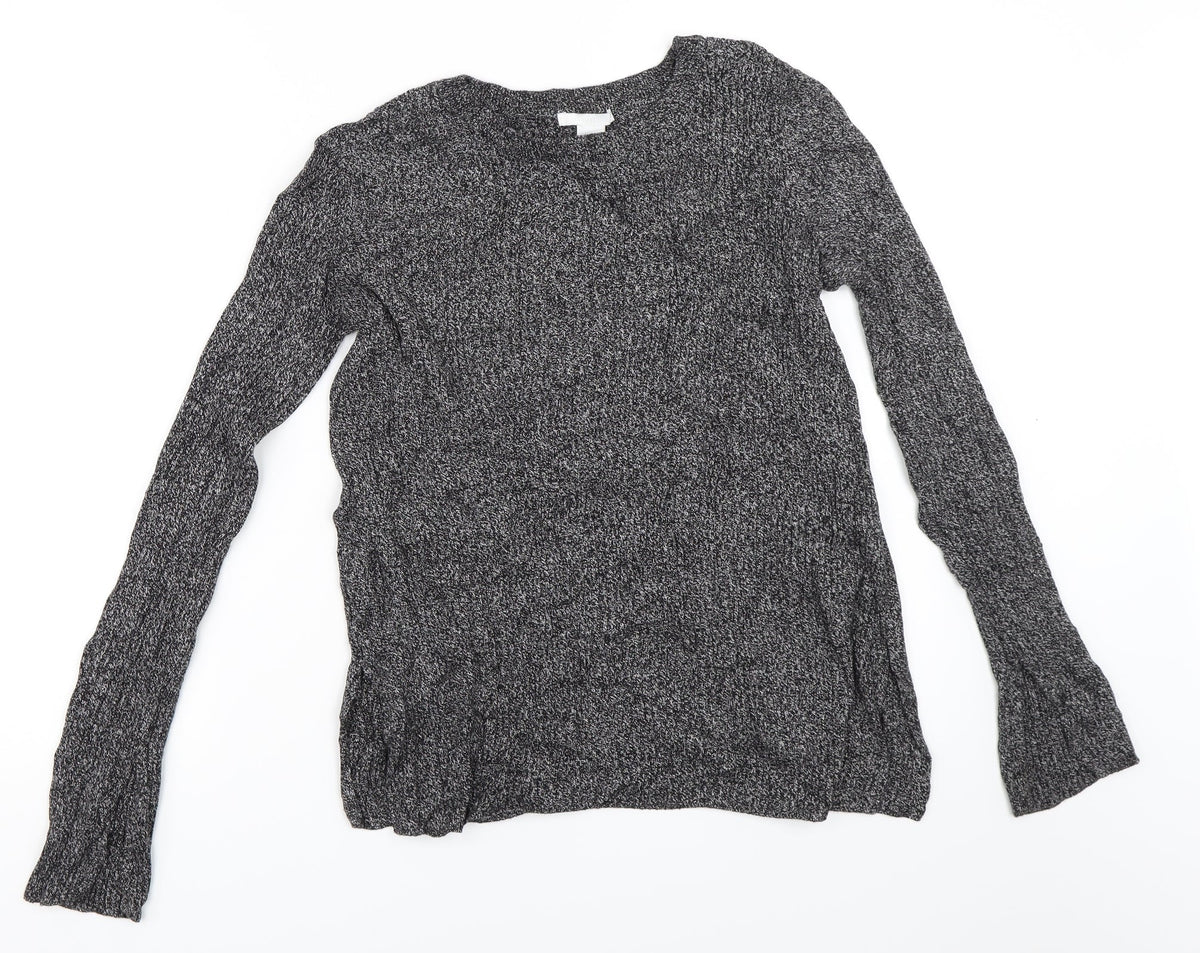 H&M Womens Grey   Pullover Jumper Size S