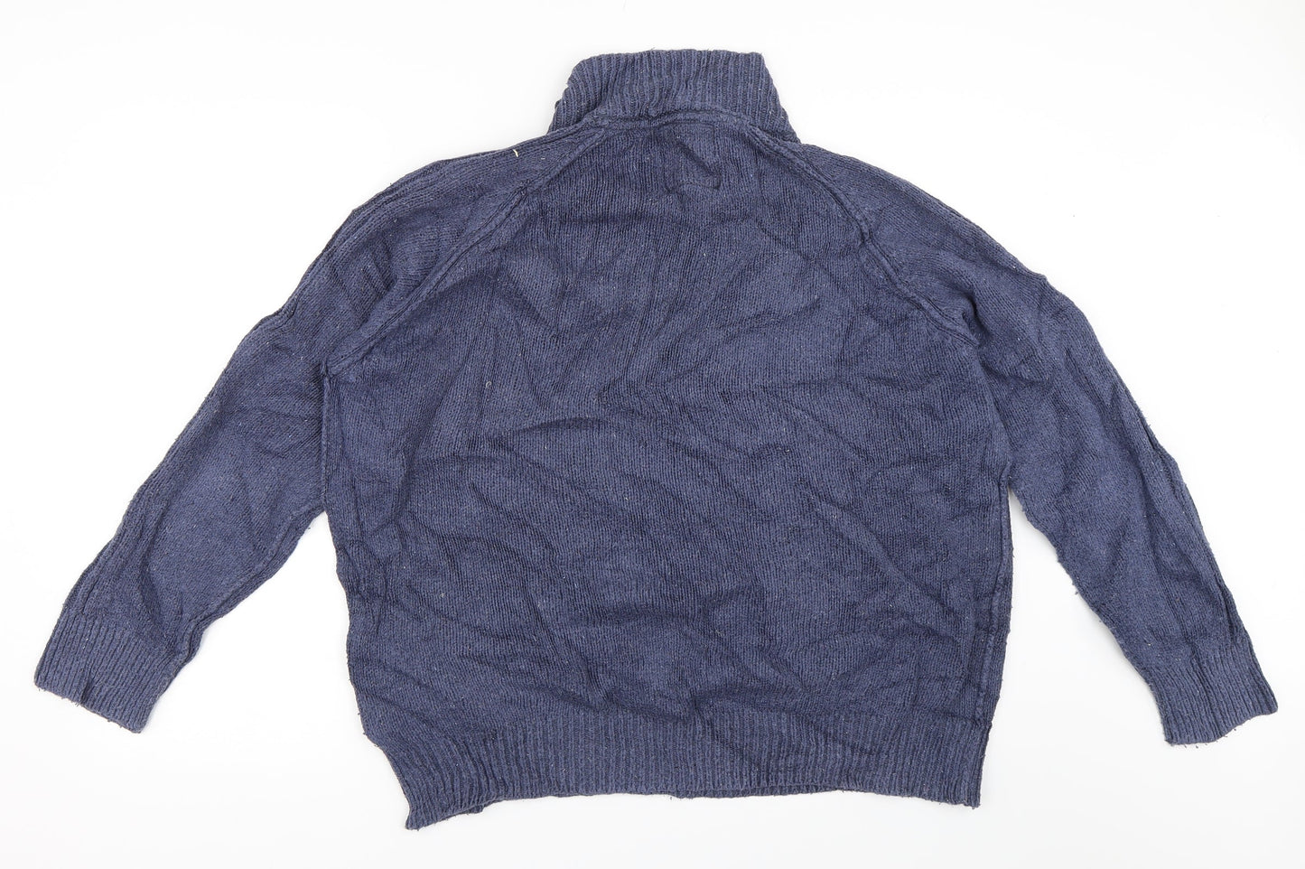 Marks and Spencer Mens Blue   Henley Jumper Size XL