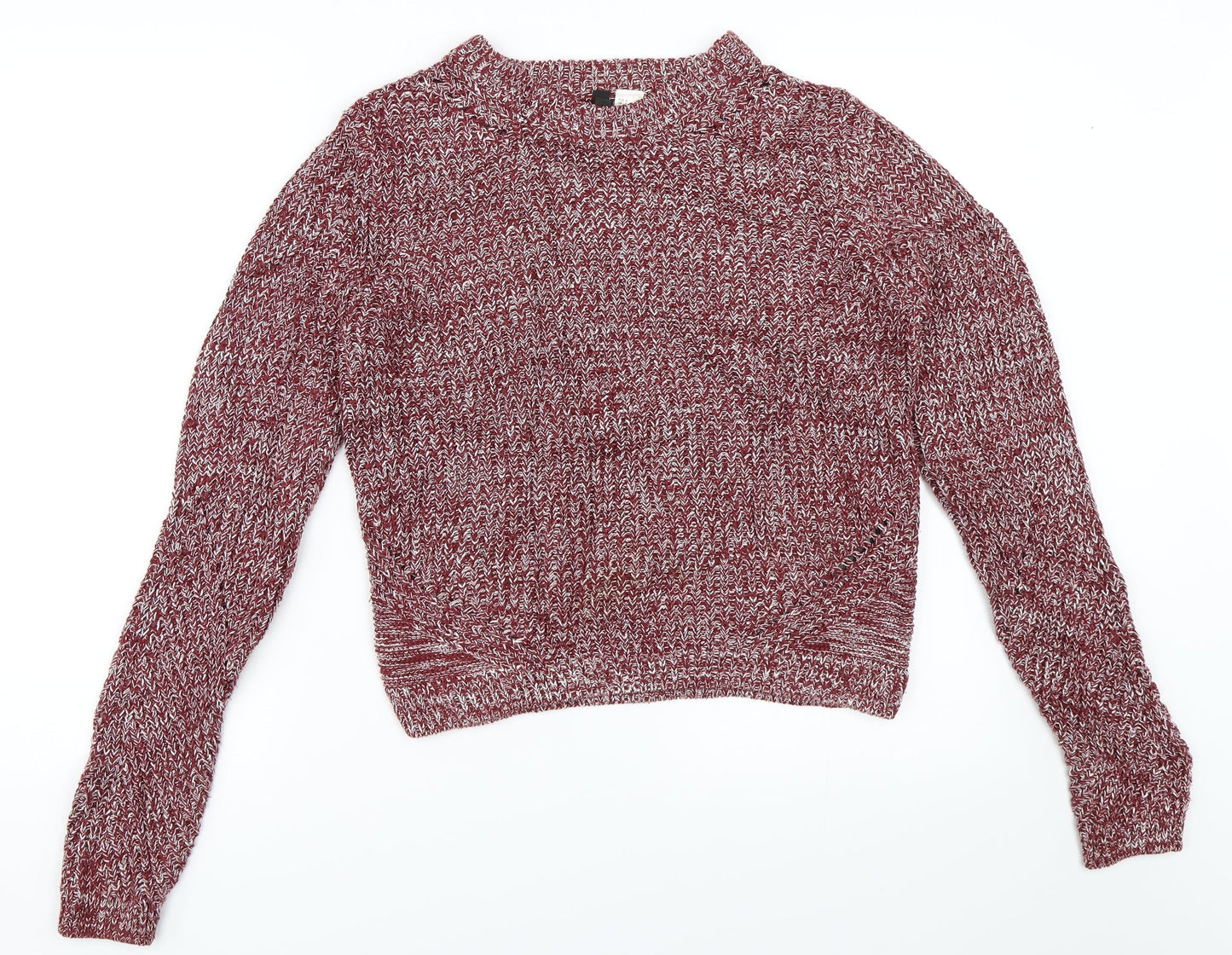 H&M Womens Red   Pullover Jumper Size S