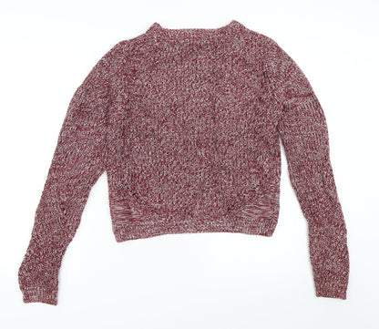 H&M Womens Red   Pullover Jumper Size S