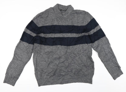 Burton Mens Grey   Pullover Jumper Size L