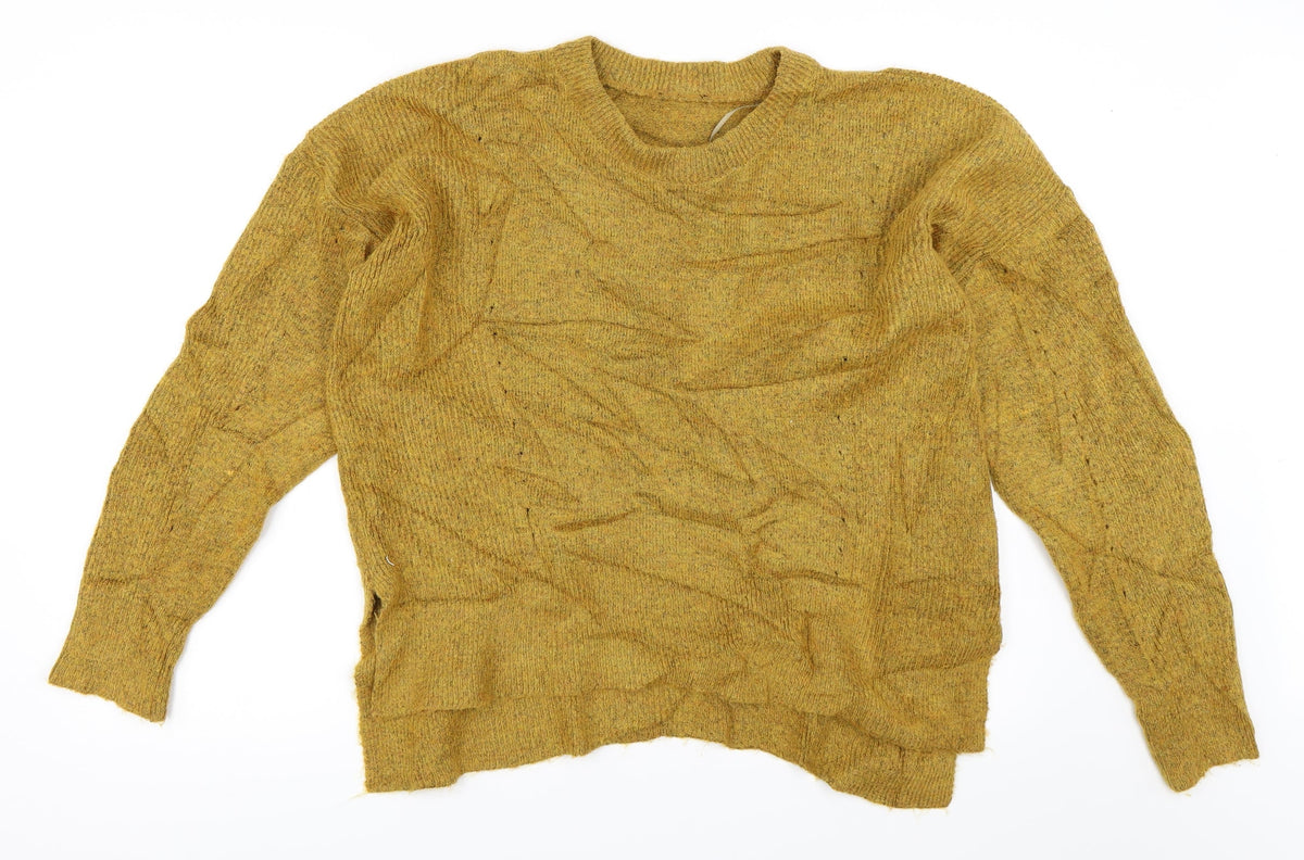 Marks & Spencer Womens Yellow   Pullover Jumper Size L