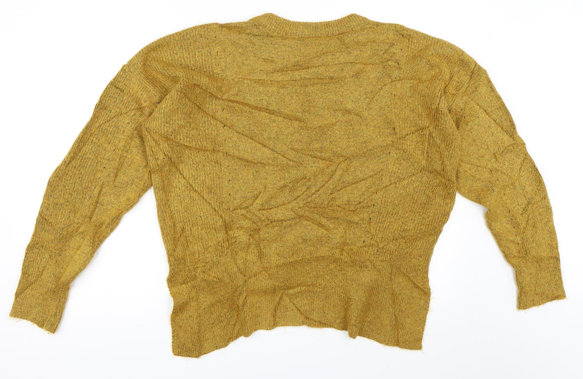 Marks & Spencer Womens Yellow   Pullover Jumper Size L