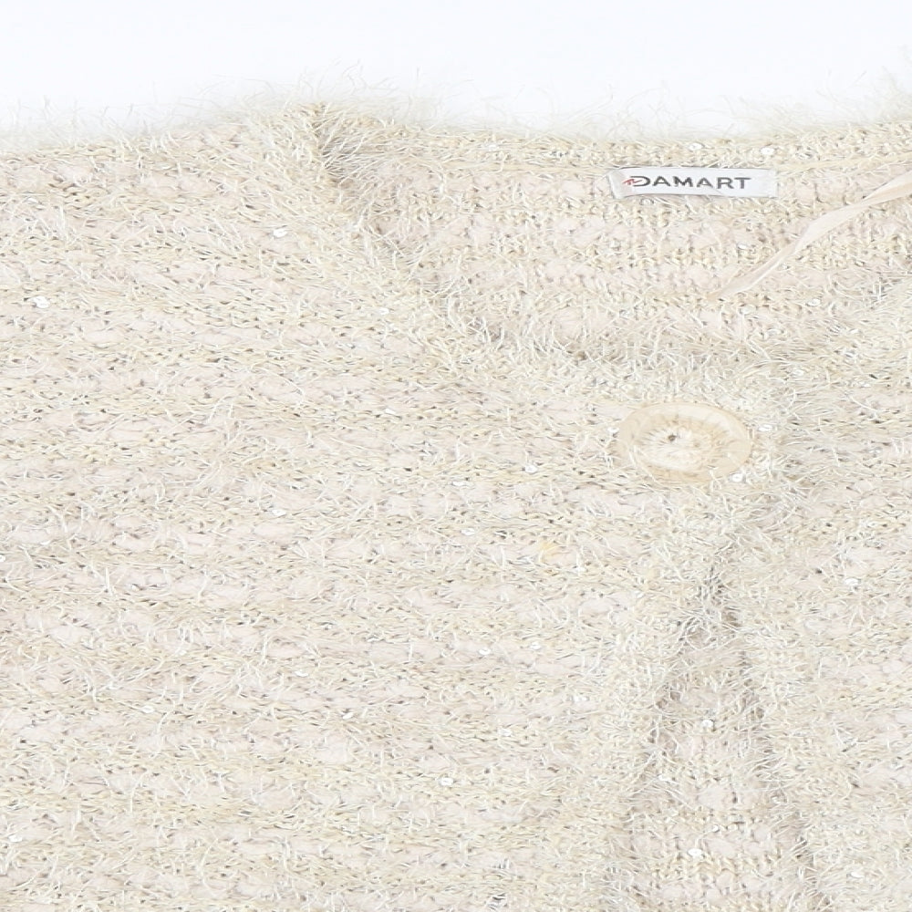 Damart Womens Beige   Cardigan Jumper Size M
