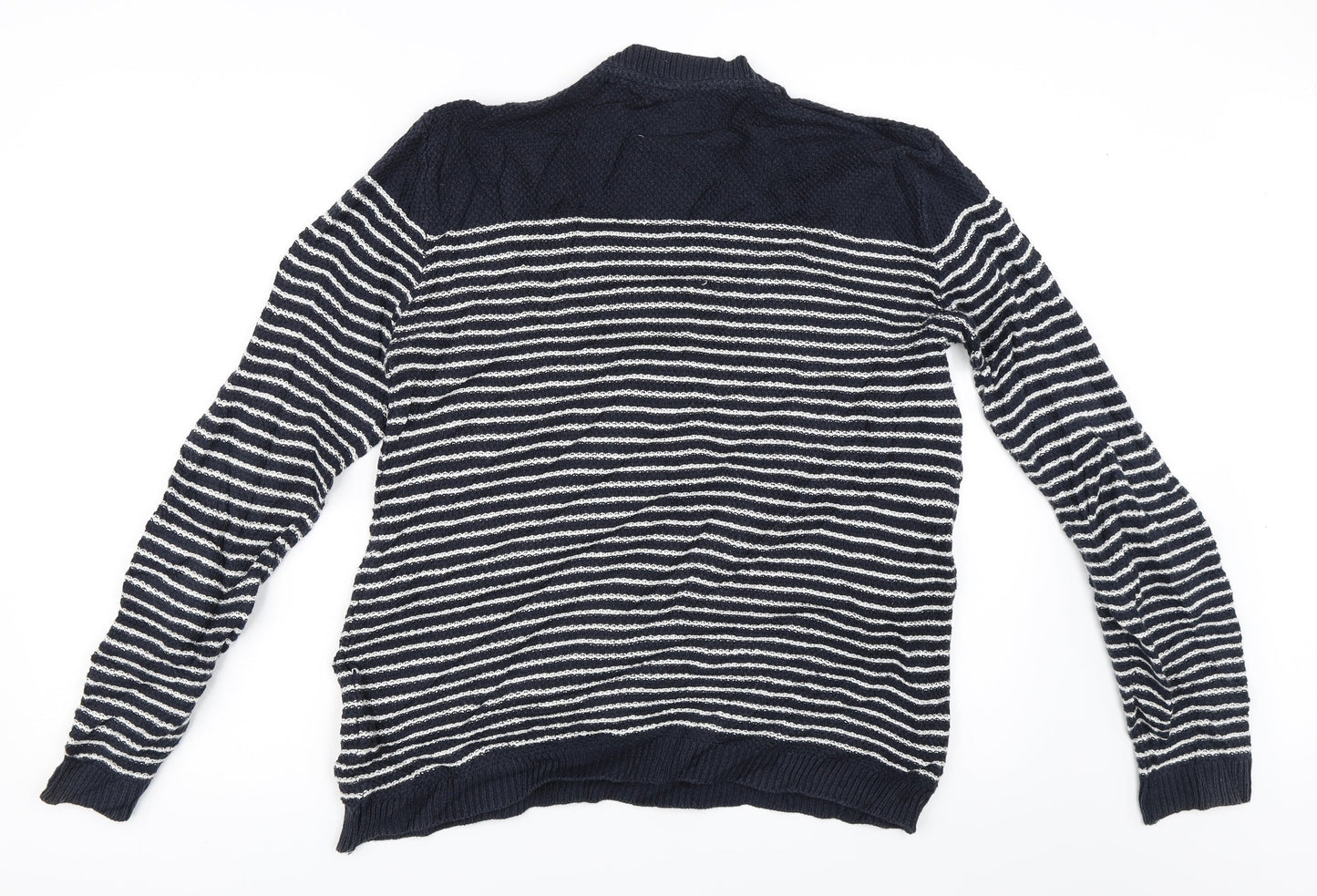 Minimum Womens Blue Striped  Pullover Jumper Size M