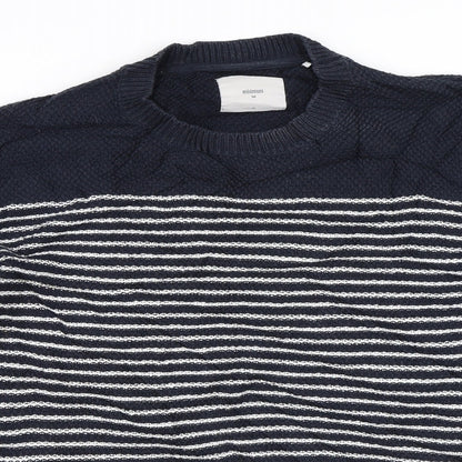Minimum Womens Blue Striped  Pullover Jumper Size M