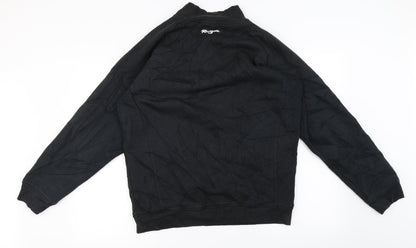 Rogue Mens Black   Henley Jumper Size L
