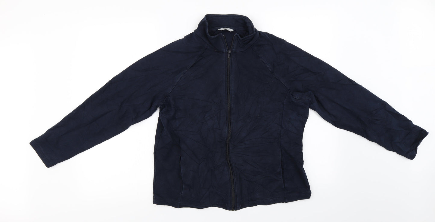 Marks and Spencer Womens Blue   Full Zip Jumper Size 16