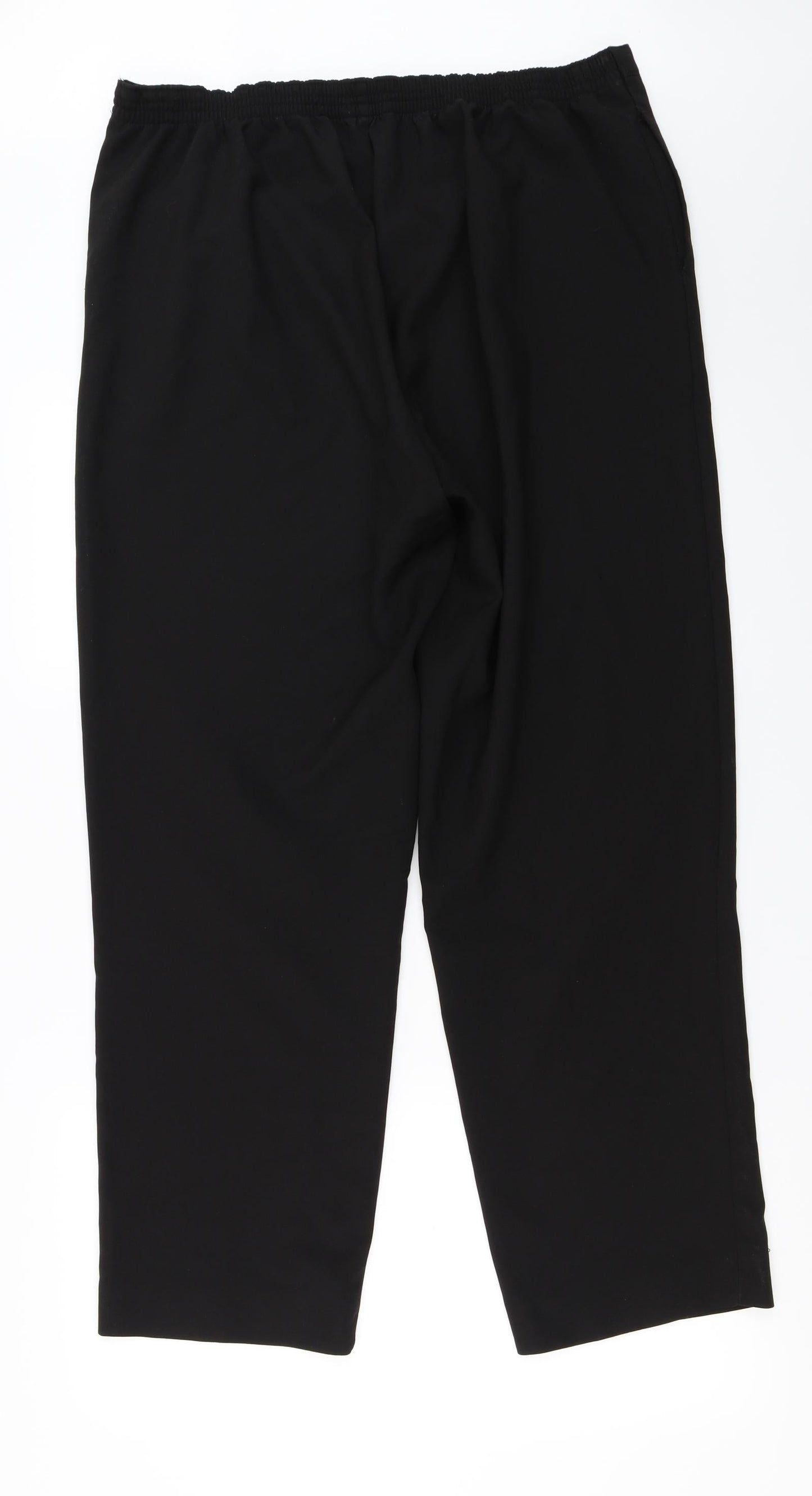 Womens UK Size 16 BM Regular Fit  Black Trousers
