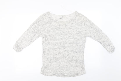 Womens UK Size M H&M Ivory Basic T-Shirt