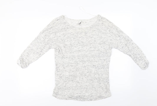 Womens UK Size M H&M Ivory Basic T-Shirt