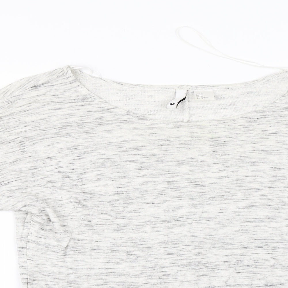 Womens UK Size M H&M Ivory Basic T-Shirt