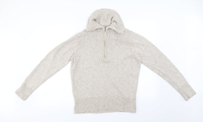 BHS  Womens Beige   Henley Jumper Size 16