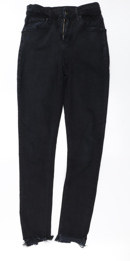 Topshop Womens Black   Skinny Jeans Size 28 in L32 in