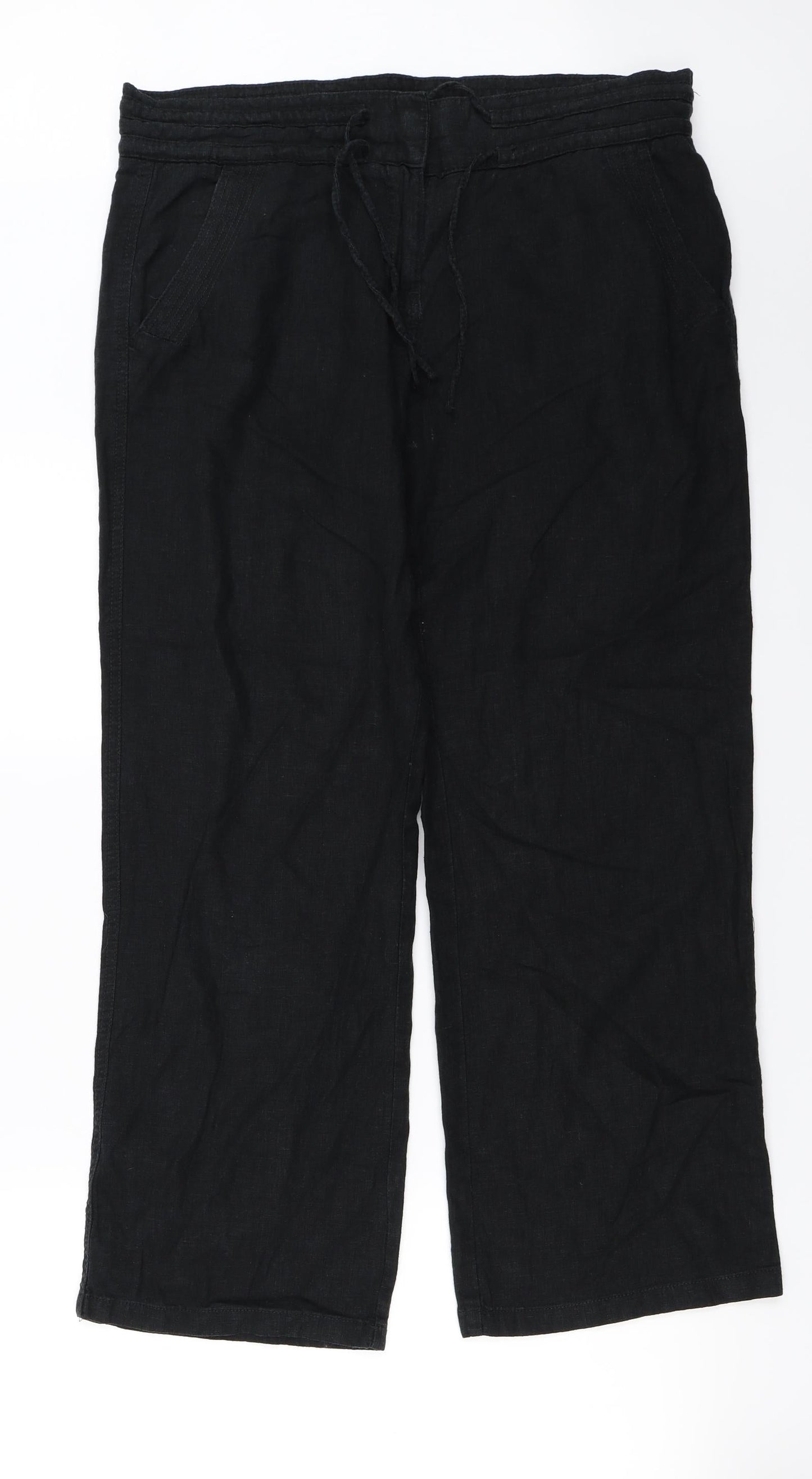 paravel Womens Black   Trousers  Size 14 L26 in
