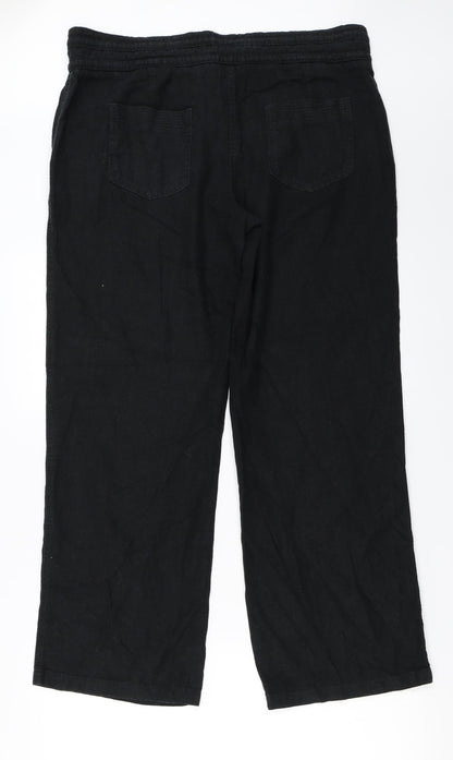 paravel Womens Black   Trousers  Size 14 L26 in