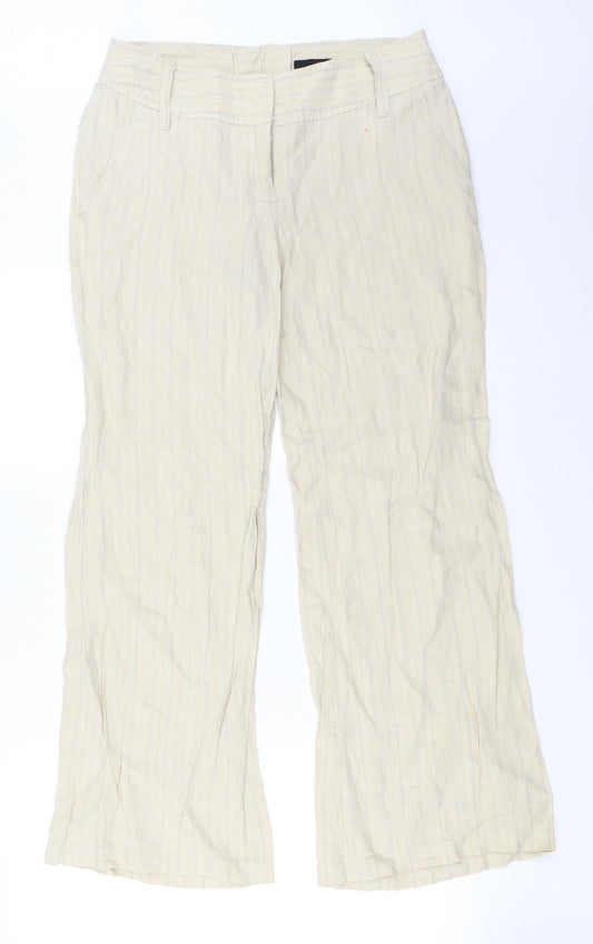Womens UK Size 16 H&M Regular Fit  Beige Trousers