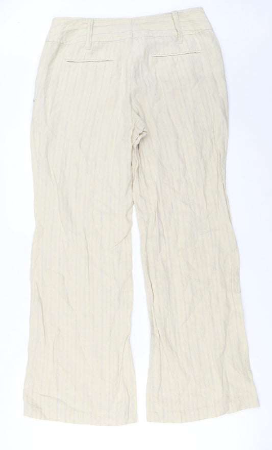 Womens UK Size 16 H&M Regular Fit  Beige Trousers