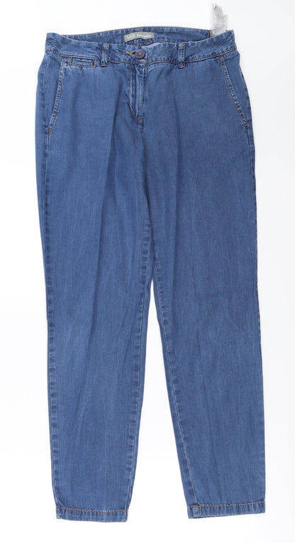 Womens UK Size 10 Marks and Spencer Regular Fit Straight Blue Jeans