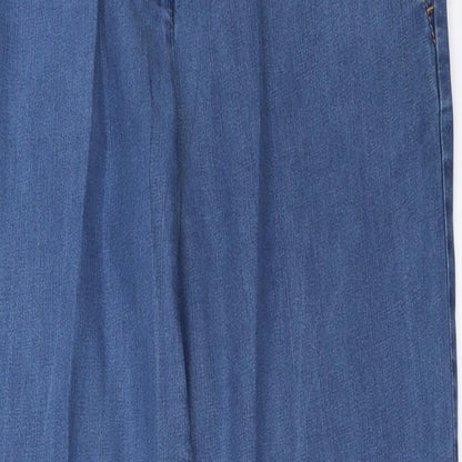 Womens UK Size 10 Marks and Spencer Regular Fit Straight Blue Jeans