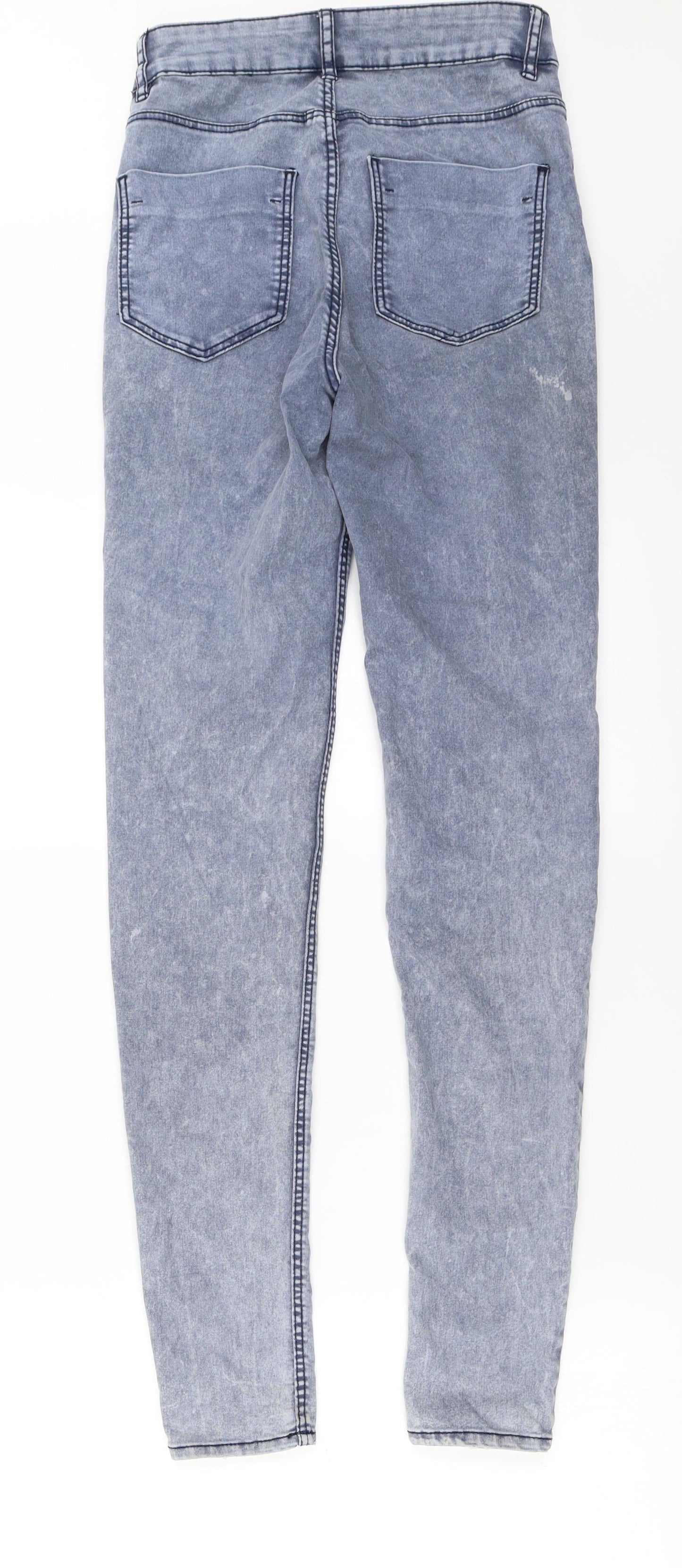Womens UK Size 8 H&M Regular Fit Skinny Grey Jeans
