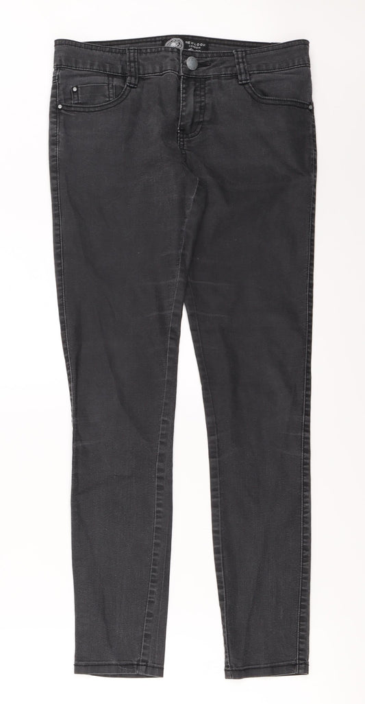 New Look Womens Black   Skinny Jeans Size 10 L27 in