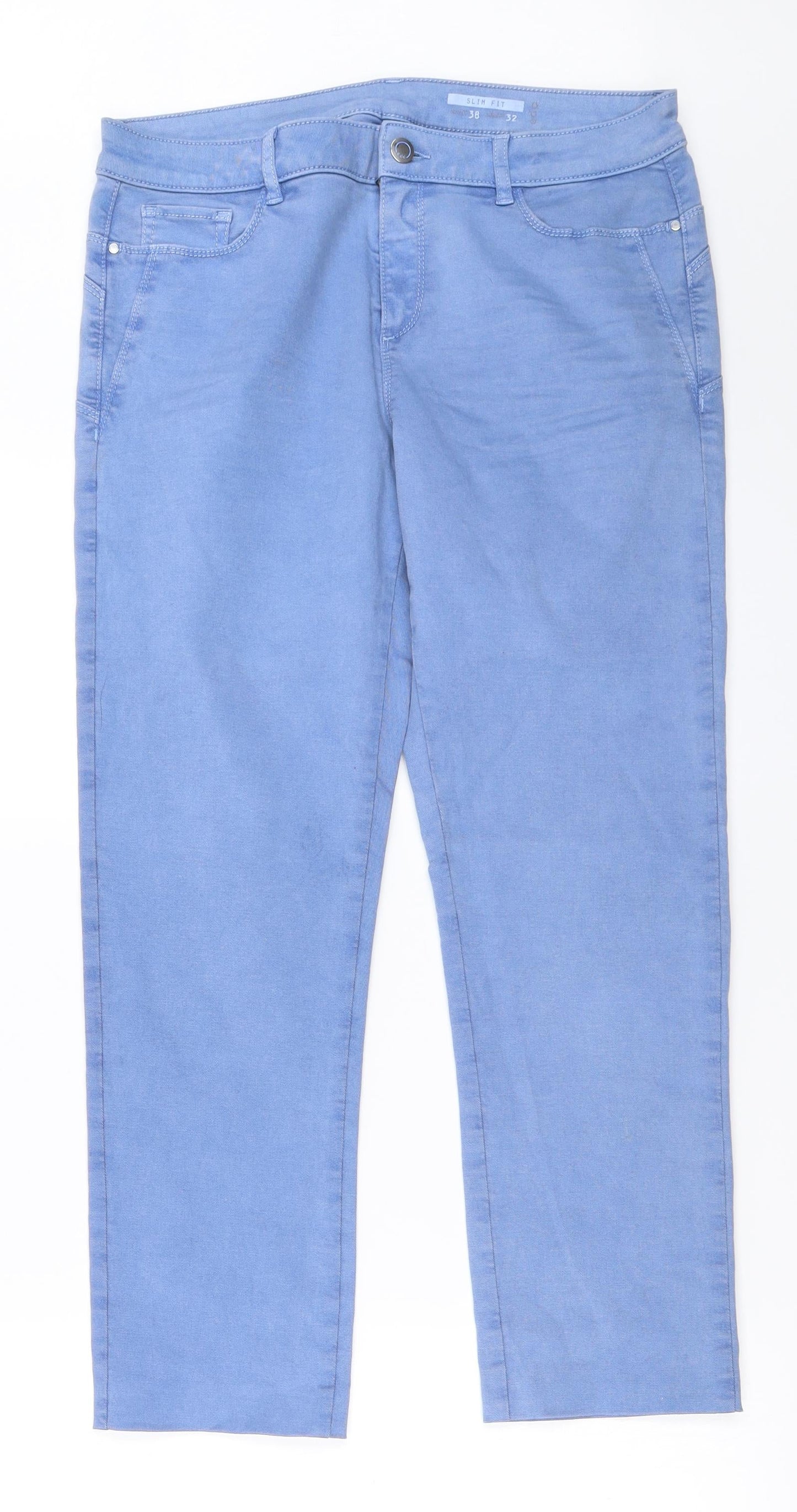 Womens UK Size 38 in Preworn Regular Fit Skinny Blue Jeans