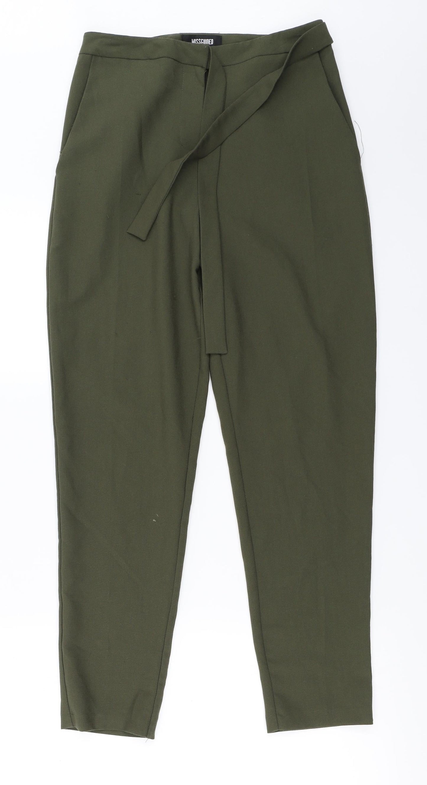 Misguided   Womens Green   Trousers  Size 8 L24 in